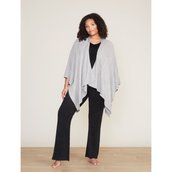 Barefoot Dreams Sweaters - Barefoot Dreams #455 Women's Gray CozyChic Lite® Weekend Wrap Shawl Sweater
